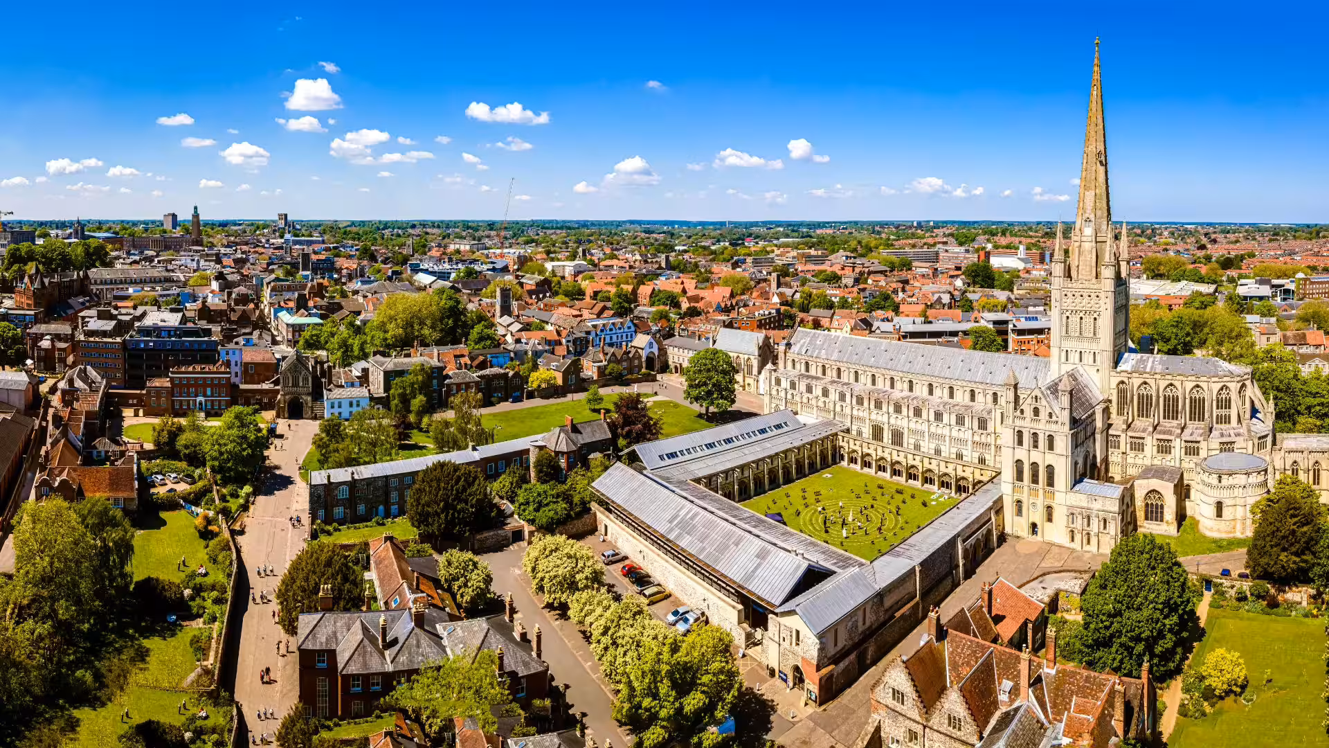 Norwich city overview landscape