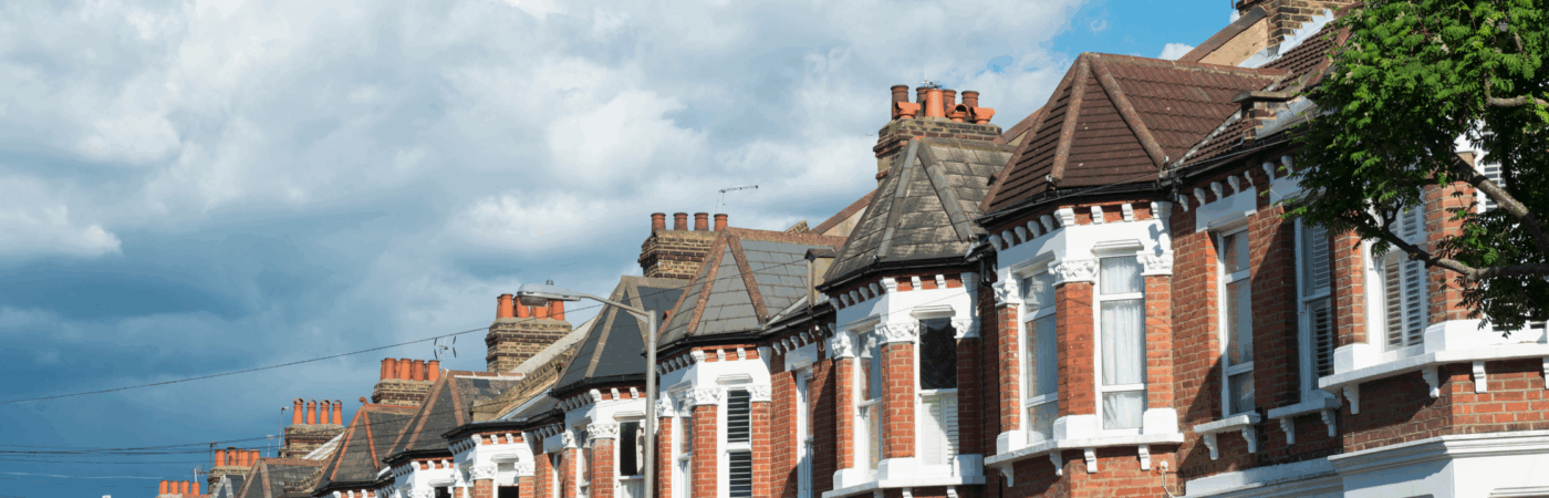 cash house buyers - row of terraced houses